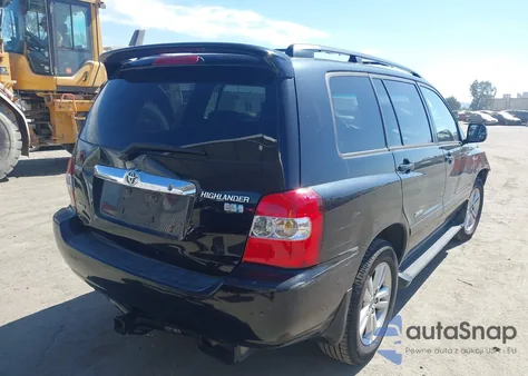 2006 Toyota Highlander Hybrid Limited V6 из США, поврежденный, VIN JTEEW21A960027709